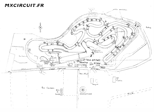 Carte du tracé motocross